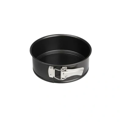 Abbildung von Zenker Springform Ø 18 cm SPECIAL MINI, kleine Backform mit Flachboden aus Stahlblech, runde Kuchenform Antihaftbeschichtung (Farbe: Schwarz), Menge: 1 Stück