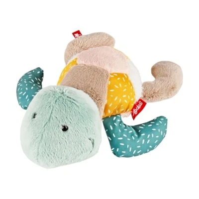 Abbildung von SIGIKID 43291 Schildkröte Patchwork, Plüsch, Kuscheltier, Stofftier, kuschelweich, ab 3 Monaten