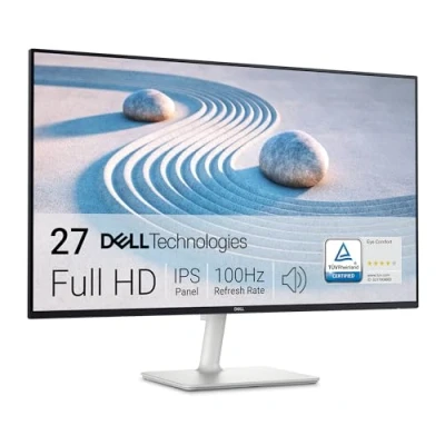 Abbildung von Dell S2725H 27 Zoll Full HD (1920x1080) Monitor, 100Hz, IPS, 4ms, 99% sRGB, Eingebaute Lautsprecher, Ultradünner Rahmen, 2X HDMI, 3 Jahre Garantie, Weiß