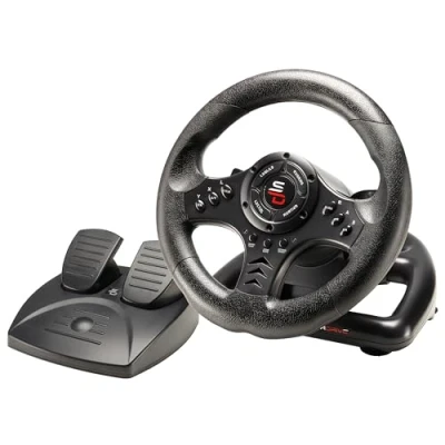 Abbildung von Subsonic Superdrive Rennlenkrad SV450 Racing Wheel lenkräd mit Pedalen, Shift &amp; Vibration Xbox X/Series, Switch, PS4, One, PC (programmierbar für alle Spiele)