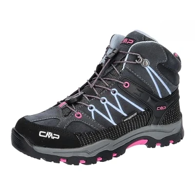 Abbildung von CMP KIDS Rigel MID Trekking Shoes WP Unisex Hikingschuh für Kinder, Größe: 34, Titanio/skyway Leder und textil