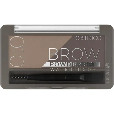 Abbildung von Catrice Brow Powder Set Waterproof, Augenbrauen, Nr. 010 Ash Blond, mehrfarbig, 2 Braun Töne, langanhaltend, sofortiges Ergebnis, matt, vegan, wasserfest, Mikroplastik Partikel frei (4g)