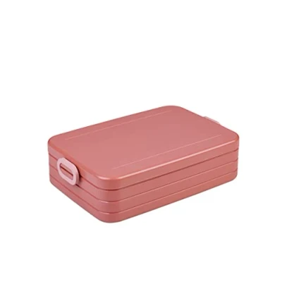 Abbildung von Mepal Brotdose Large To Go Lunchbox für 4 Sandwiches oder 8 Brotscheiben Meal Prep Box Erwachsene Essenbox mit Unterteilung Vivid blue