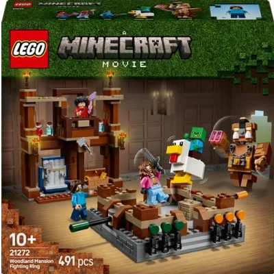 Abbildung von LEGO Minecraft Waldanwesen mit Boxring Set für Gamer Zombie und Oberborst Interaktives Bauspielzeug Ausrüstung Tränken Geschenk Jungen &amp; Mädchen ab 10 Jahren 21272