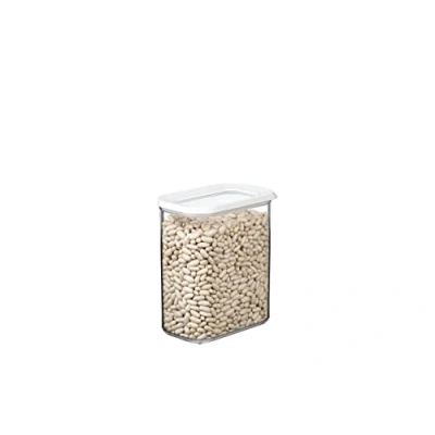 Abbildung von Mepal Transparente Vorratsdosen mit Deckel Lebensmittelbehälter Rechteckige Küchenorganizer &amp; Aufbewahrungsbox aus Kunststoff Vorratsbehälter Luftdicht Stapelbar 1500 ml White
