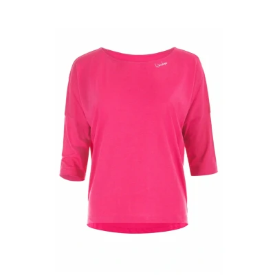 Abbildung von Winshape Ultra Leichtes 3/4ARM Langarmshirt, Damen, Größe: XS, Deep pink