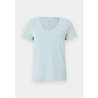 Abbildung von Marc O&#039;Polo Denim V NECK Tshirt basic, Damen, Größe: Medium, Blue fog