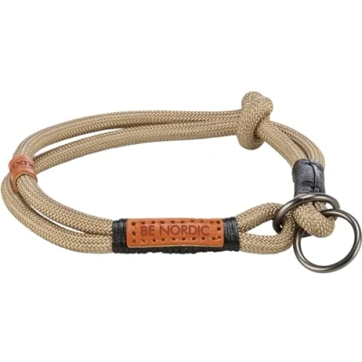 Abbildung von TRIXIE Zug Stopp Hundehalsband BE Nordic L XL Sand/schwarz bequemes für große &amp; sehr Hunde mit Zugbegrenzung robust elegant 17294