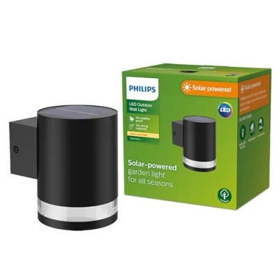 Abbildung von Philips LED Solar Außenwandleuchte Fyce