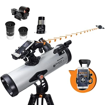 Abbildung von Celestron 22452 StarSense Explore LT114AZ Telescope, Silver/Black