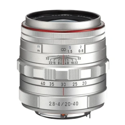 Abbildung von Pentax HD DA F2.8 4ED DC WR Limited K Mount Objektiv (20 40 mm) silber