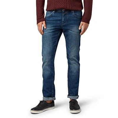 Abbildung von TOM TAILOR Herren Jeans 10622022 Aedan Straight, 10281 Mid Stone Wash Denim, 33W / 36L