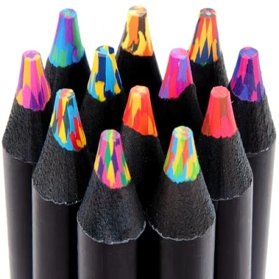 Abbildung von Maqhpu 12 Farben Regenbogenstift, Einschulung Mädchen, Schultüte Füllung, Geschenke für Mädchen 4 jahre, Buntstifte Stifte Kinder Zeichnen, Bastelset Kinder, Mitgebsel Kindergeburtstag
