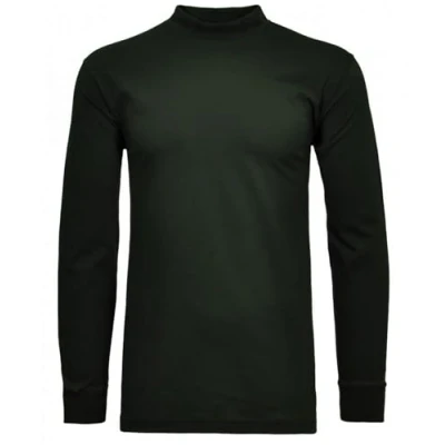 Abbildung von RAGMAN Herren Stehkragenshirt Langarm XXL, Dunkelgrün 386