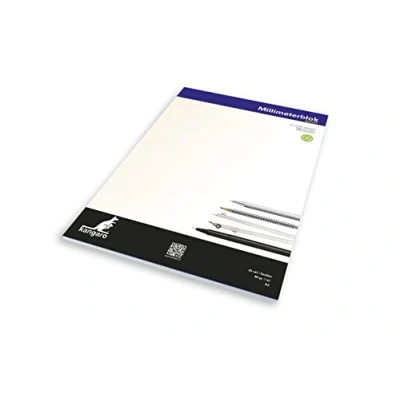 Abbildung von Kangaro Millimeterpapier A3 80 grams block 25 Blatt, K 5595, Weiß