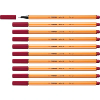 Abbildung von Fineliner STABILO point 88 10er Pack purpur