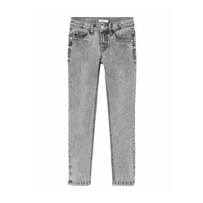 Abbildung von Name it Jeans Straight Leg für Kinder, Größe: 140, Light grey denim