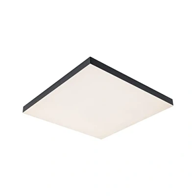 Abbildung von Paulmann 79908 LED Panel Velora Rainbow eckig incl. 1x19 W dimmbar dynamicRGBW Farbsteuerung Schwarz Metall Deckenleuchte 3000 K