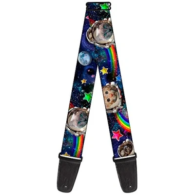 Abbildung von buckle down Gitarrengurt Astronaut Cats in Space/Rainbows/Stars