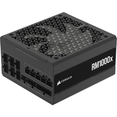 Abbildung von Corsair RM1000x Vollständig modulares, geräuscharmes ATX Netzteil 3.1 kompatibel PCIe 5.1 Unterstützung Cybenetics Gold Effizienz Native 12V 2x6 Anschluss Schwarz
