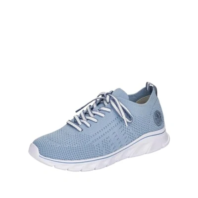 Abbildung von Rieker Damen Low Top Sneaker 54020, Frauen Halbschuhe,lose Einlage,Halbschuhe,straßenschuhe,Sportschuhe,Turnschuhe,blau (12),40 EU / 6.5 UK