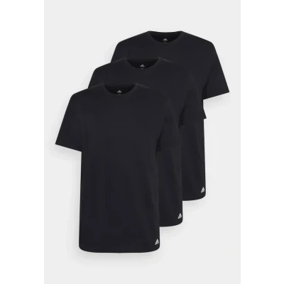Abbildung von adidas Sportswear CREW NECK 3 PACK Unterhemd/shirt, Herren, Größe: Small, Black