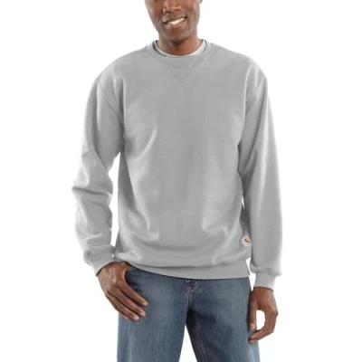 Abbildung von Carhartt, Herren, Weites, mittelschweres Sweatshirt mit Rundhalsausschnitt, Grau meliert, M