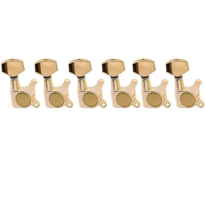 Abbildung von Musiclily 6 in Line Geschlossen Gitarren Mechaniken Set für Fender Strat Tele Style E Gitarre, Gold