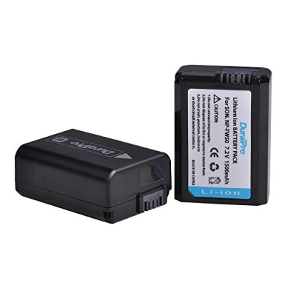 Abbildung von DuraPro 2 Stück NP FW50 Akku for Sony Alpha a6300,a6000,a7s,a7,a7s ii,a7r ii,a3000,a5100,a5000,a7r,a7 ii,NEX 7 Nex 6 F3 3 5 Digital Kameras