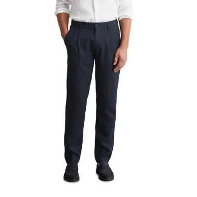 Abbildung von Marc O&#039;Polo Herren Leinenhose mit elastischem Bund lang, Blau (Dark Navy), W33/L32