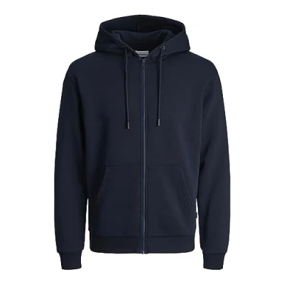 Abbildung von JACK &amp; JONES Male Kapuzenpullover mit Reißverschluss Einfarbig