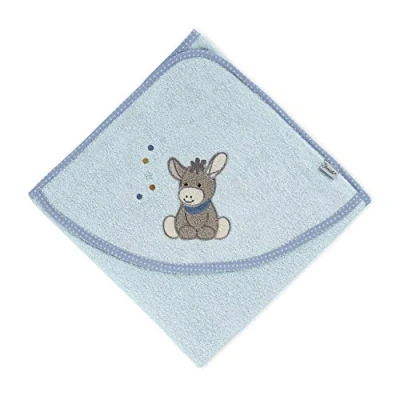 Abbildung von Sterntaler Baby Handtuch Kapuze Kapuzenhandtuch EMMI Badeponcho 100% Baumwolle, schnell trocknend Badetuch mit