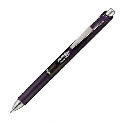 Abbildung von Pentel EnerGel XM BL77A2 Gelschreiber mit Druckmechanik, bordeaux schwarz (1 Stück)