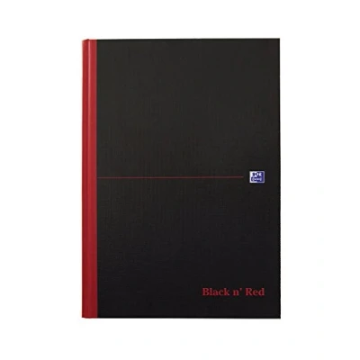 Abbildung von Black n Red Notizbuch liniert drei Spalten 90 g/m² A4