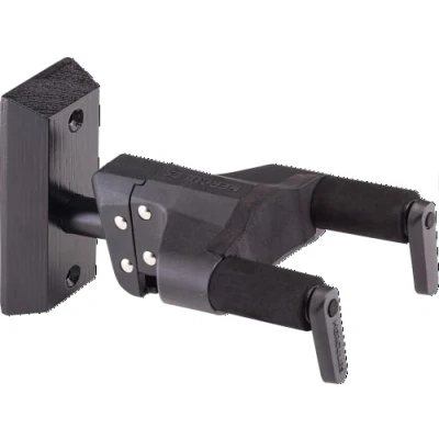 Abbildung von Hercules GSP38WBK PLUS Guitar Wall Hanger with Black Wooden Base &amp; Upgraded AGS