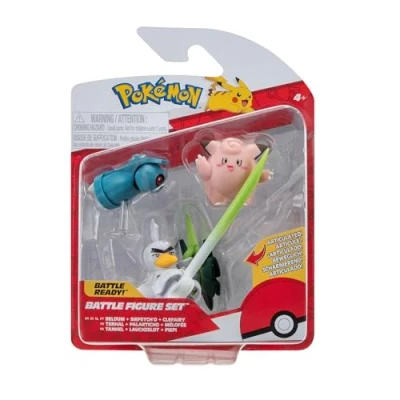 Abbildung von Pokémon PKW3057 Battle Figure Set Piepi, Tanhel, Lauchzelot