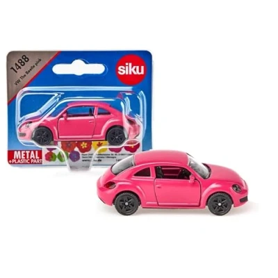 Abbildung von siku 1488, VW The Beetle, Metall/Kunststoff, Pink, Öffenbare Türen, Aufkleberbogen zur individuellen Gestaltung