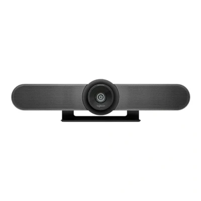 Abbildung von Logitech MEETUP Videokonferenz Webcam, Ultra HD 4K, 120 Blickfeld, Motorisierte Neigung, Integrierte Lautsprecher, Full Duplex &amp; Advanced Beamforming Mikrofone, Für kleinere Meetingräume Schwarz
