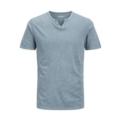 Abbildung von Jack &amp; Jones Jjesplit NECK SS NOOS Tshirt basic, Herren, Größe: Medium, Oceanview