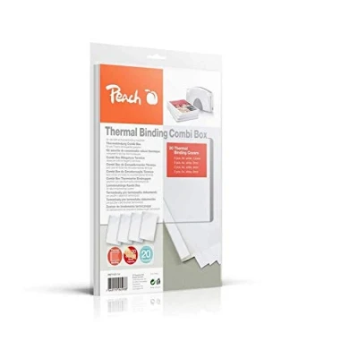 Abbildung von Peach PBT100 14 Combi Box für 20 Thermobindemappen, 15 60 Blatt, A4, weiß