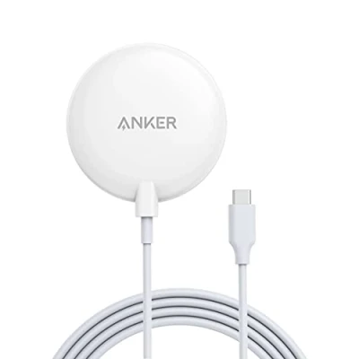 Abbildung von Anker 313 Magnetisches Kabelloses Ladepad, Wireless Charger mit 150cm USB C Kabel, Nur geeignet für iPhone 15 / Pro Max 14 13 Mini 12 (Ohne Netzteil)
