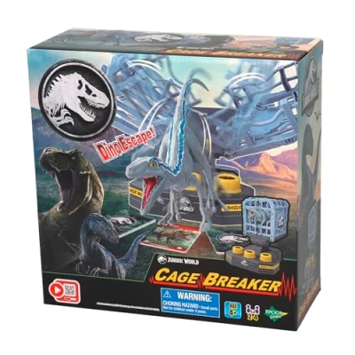 Abbildung von EPOCH Games, Jurassic World Cage Breaker, 7523, Dinosaurier Spielzeug, Brettspiel für Kinder ab 4 Jahren