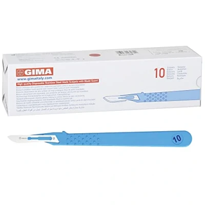 Abbildung von GIMA Sterile Einweg Skalpelle, Standardmodell, Nr. 10, 10er Pack, 27060