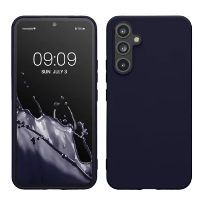 Abbildung von kwmobile Hülle kompatibel mit Samsung Galaxy A54 5G TPU Silikon Handyhülle Schutzhülle stoßabsorbierend flexibel Case in Deep Ocean