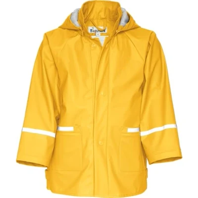 Abbildung von Playshoes Regenjacke Unisex Kinder Wind und wasserdicht Regenmantel Regenbekleidung, gelb, 92