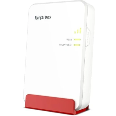 Abbildung von FRITZ!Box 6860 5G (Mobilfunk Router mit bis zu 1.300 MBit/s in 5G/LTE, Wi Fi 6 3.000 MBit/s, Power over Ethernet (PoE+), staub und spritzwassergeschütztes Gehäuse, DECT Basis)