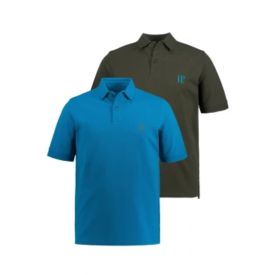 Abbildung von JP1880 Poloshirt, Herren, Größe: 3XL, Blauwturkoois donkerolijf