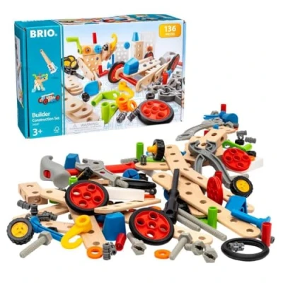 Abbildung von BRIO Builder 34587 Box 136 TLG. Das kreative Konstruktionsspielzeug aus Schweden Der ideale Einstieg in die Welt des Bauens und Bastelns Für Kinder ab 3 Jahren
