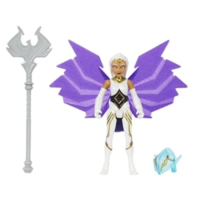 Abbildung von Masters of the Universe HDR49 He Man and Sorceress Actionfigur, basierend auf der Zeichentrickserie zum Nachspielen, bewegliche MOTU Kampffiguren, für Kinder ab 4 Jahren