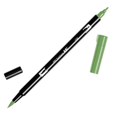 Abbildung von Tombow ABT 158 Fasermaler Dual Brush Pen mit zwei Spitzen, dark olive